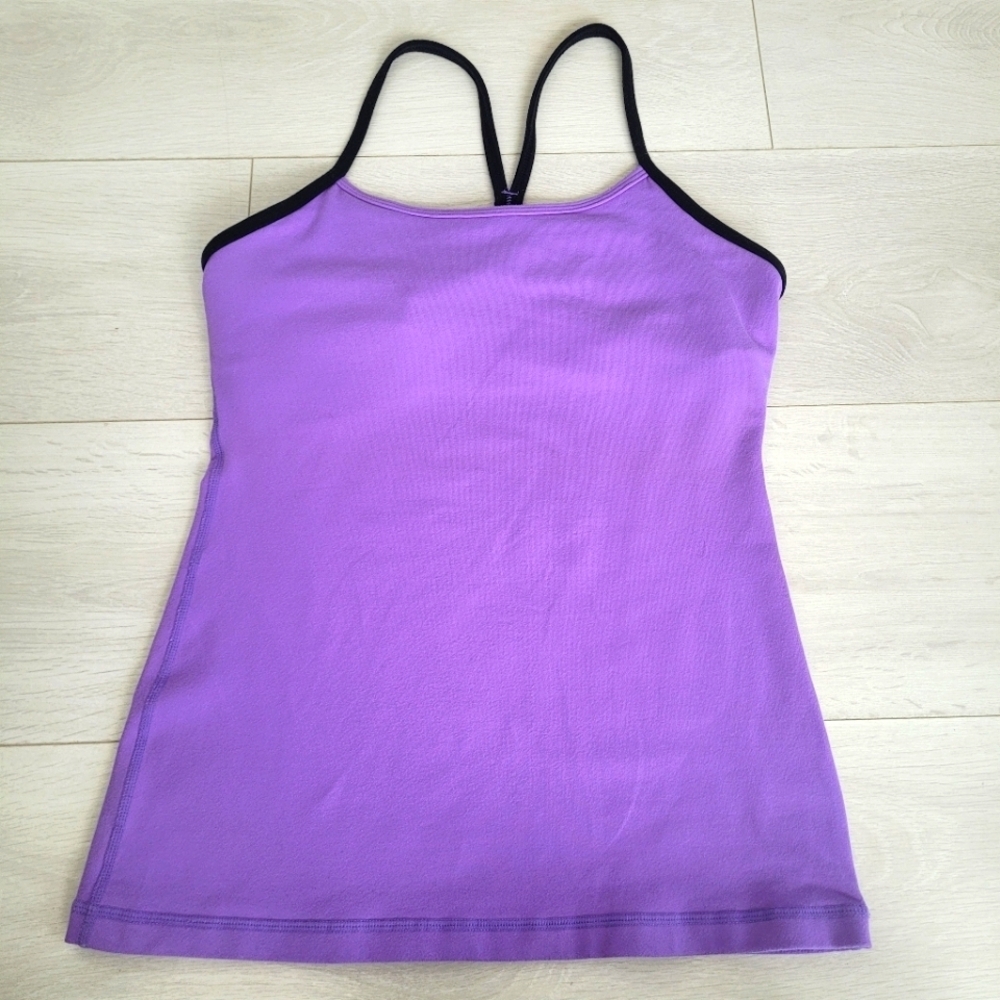 Lululemon Power Y Tank Size 6 Violet Purple Workout Top